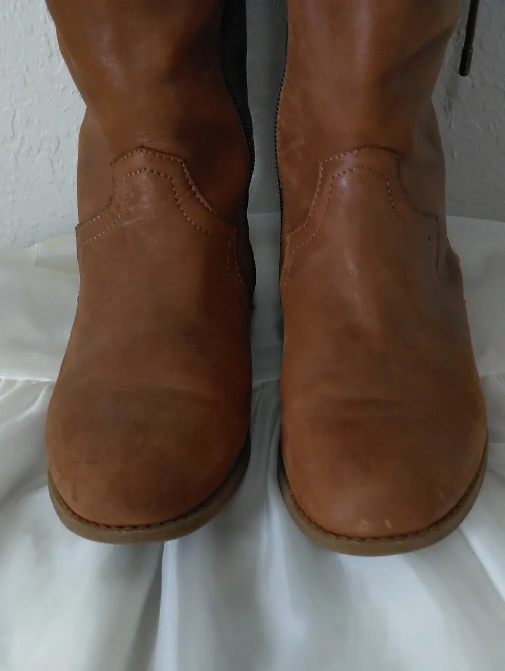 GB Girls Cognac Leather Ankle Boot